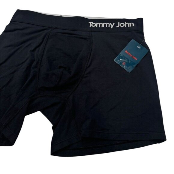 Tommy John Men’s XL Black Cool Cotton Boxer Brief Trunk - Picture 1 of 9